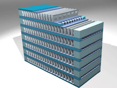 Kompakter interner gerippter Consturction bronzierter Platten-Aluminium-Heizkörper