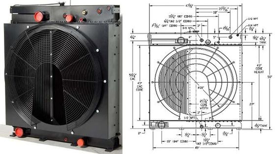 Bronzierter schweißender Hydrauliköl-Wärmetauscher/Heizkörper für Dieselgenerator