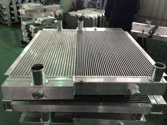 Aluminiumplatte-stangen-Wärmetauscher verwendet für das Maschinenabkühlen