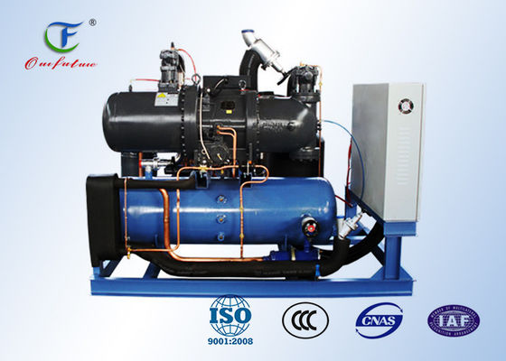 Schrauben Sie Druckluftanlage mit PLC-Steuerung und Kompressor Bitzer CSH für Kühlhaus R407C 2℃